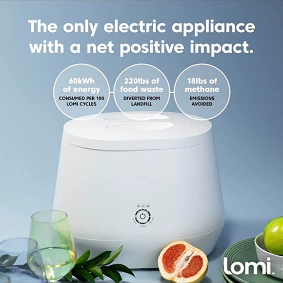 Lomi Smart Waste Kitchen Composter - White - Picture 8 of 13